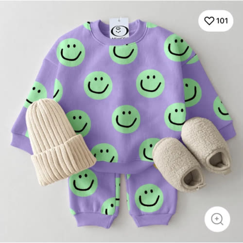 Baby Toddler 2-Piece Smiley Set