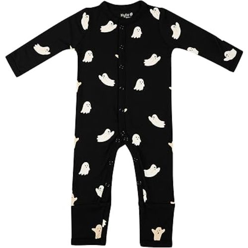 KYTE BABY Unisex Soft Romper with Snap Closure, 97% Rayon made from Bamboo, 3% Spandex,