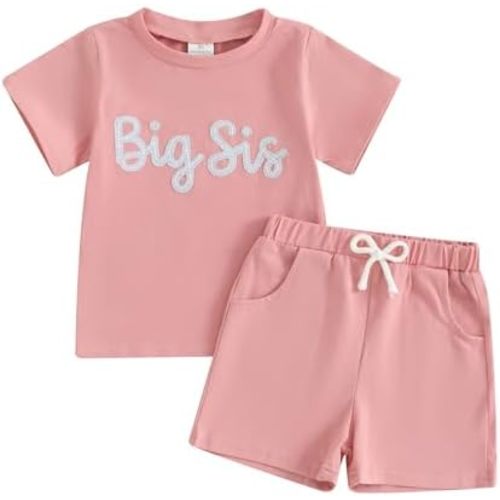 Toddler Baby Sister Brother Matching Outfits Romper/Tshirt Shorts Summer Clothes Set