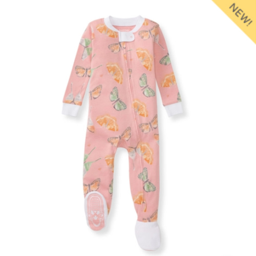 Desert Moths Organic Baby Girl Sleeper