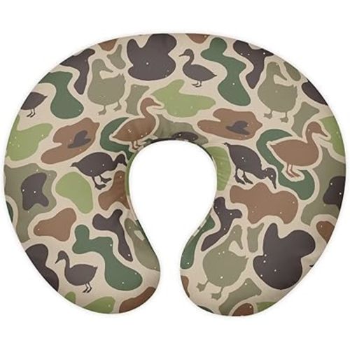 XYZCANDO Green Duck Hunting Camo Nursing Pillow Cover for Baby Newborn Infant Snug Anti-Pilling Case for Breast Feeding Pillow Nursing Must Haves Universal Fit