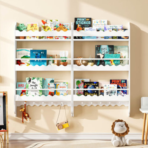 Kelly Clarkson Home 39.4" H X 23.6" W Wooden Kids Floating Bookcase with 3 spacious open shelves & Reviews | Wayfair