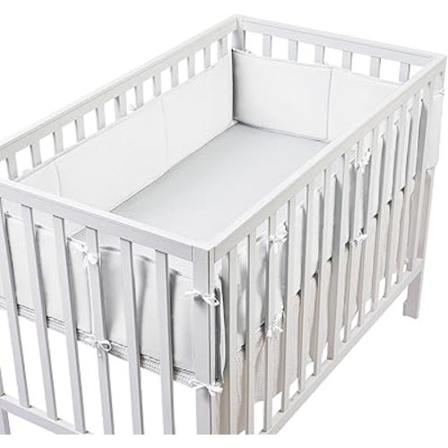 Mesh Liner for Full-Size Cribs, Classic 3mm Mesh (White)