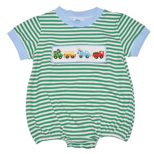 Hand Smocked Transportation Bubble