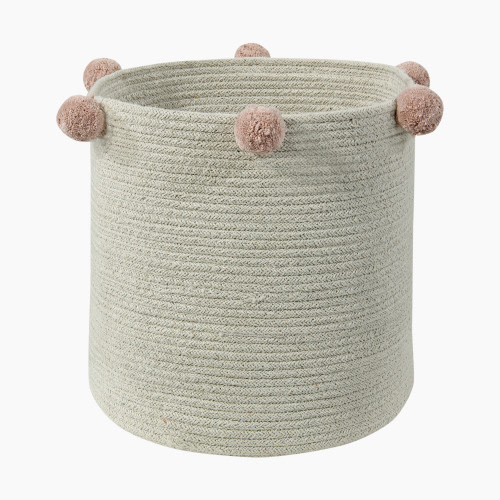 Lorena Canals Cotton Bubbly Basket - Natural/Blush