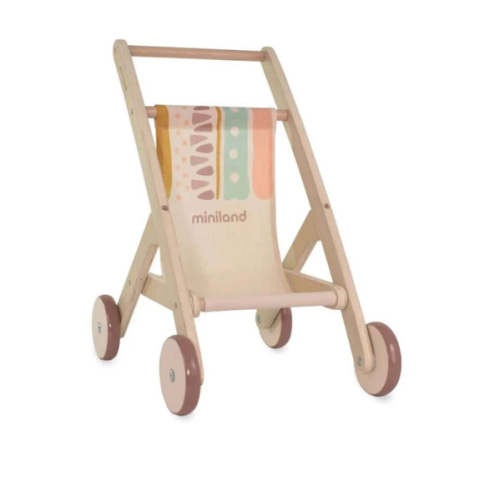 Wooden Doll Stroller