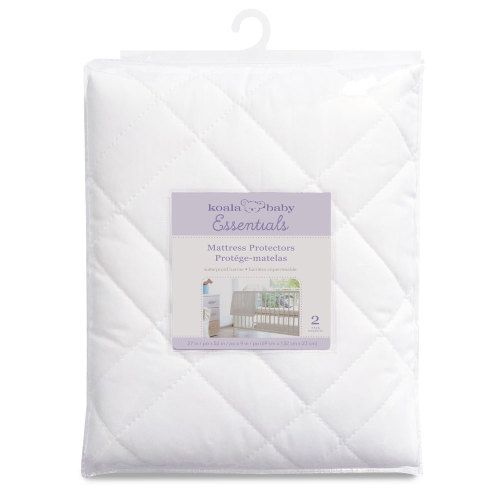 Koala Baby - Quilted Waterproof Mattress Protector 2 Pk - White