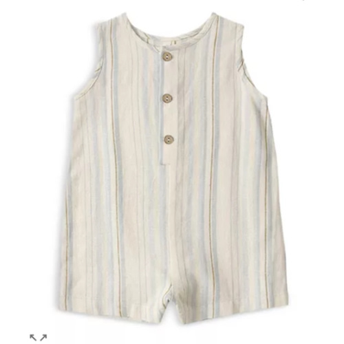 Rylee + Cru Boys' Striped Romper - 0-3 months