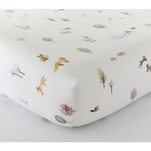 Dakota Woodland Organic Crib Fitted Sheet