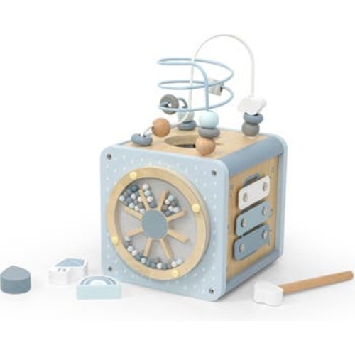 5 in 1 Wooden Activity Cube Shape Sorter, Baby & Toddlers, Ages 1+