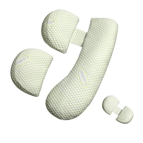 Oternal Pregnancy Pillow for Pregnant Women, Soft Pregnancy Body Pillow, Support for Back, Belly, HIPS, Legs, Maternity Pillow with Detachable and Adjustable Pillow Cover