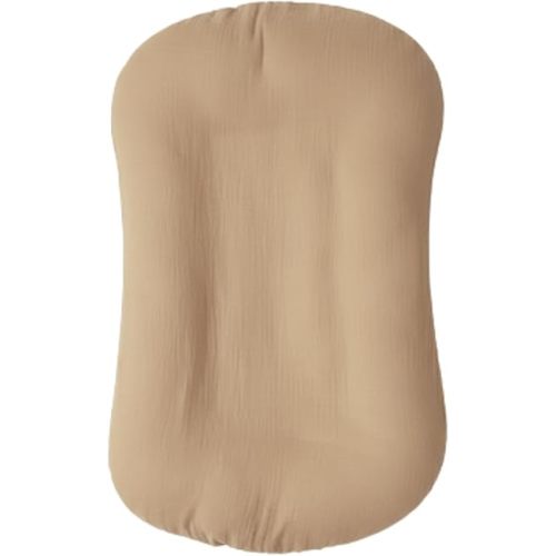 Lounger, Ergonomic Baby Rest Pillow, Khaki Coloured Baby Lounger Cover and Orange Lounger. (No Padding in the middel Part). (Khaki)