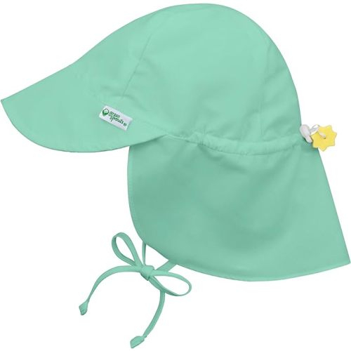 i play. Baby Flap Sun Protection Swim Hat - Seafoam