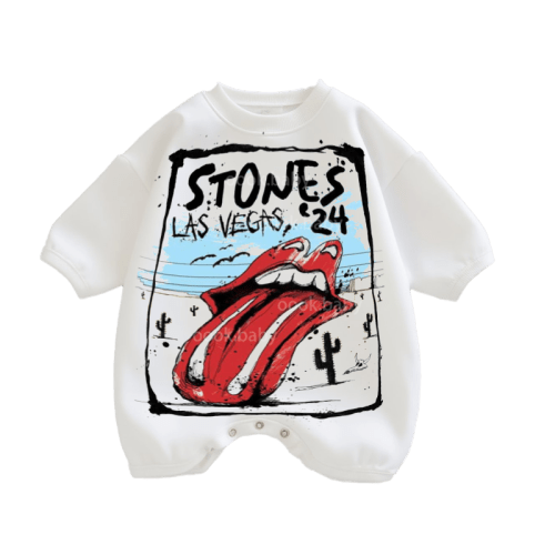 Baby Stones Print Romper