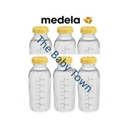 NEW Medela Baby Bottles Breast Milk Bottle With Lids 8oz 250ml 87150s BPA FREE (6 Pack)