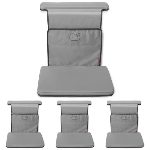 Skip Hop Baby Bath All-in-One Cushioned Elbow Saver & Kneeler Pad Set with Height-Adjustable Design and Quick-Dry Material, Wave
