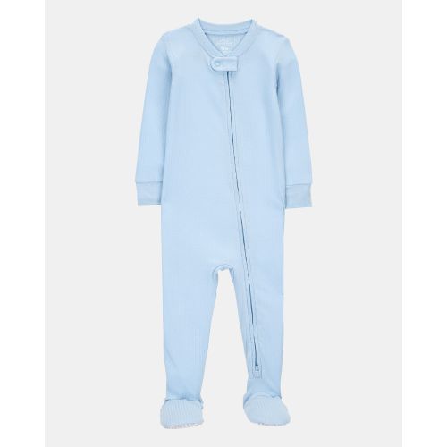 Baby Solid PurelySoft Footie 1-Piece Pajamas - Blue - Carter's | Carter's