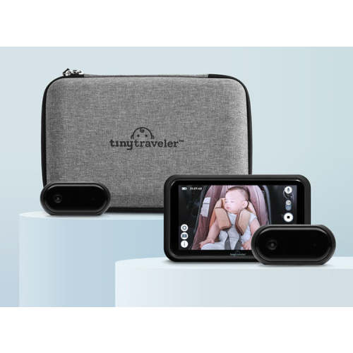 Tiny Traveler HD Baby Car Monitoring System with Add-On Camera & Travel Kit