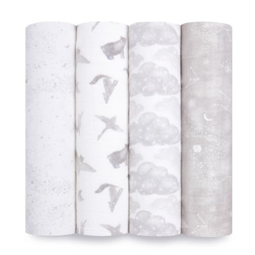 Map The Stars Organic Cotton Swaddles 4pk | aden + anais