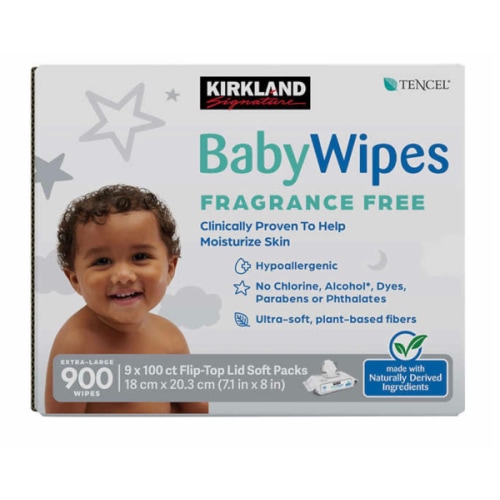 Kirkland Signature Baby Wipes Fragrance Free, 900-count&nbsp;| Costco