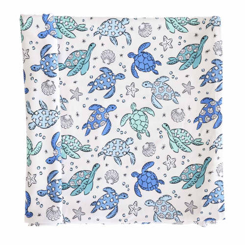 Sea Turtle Splash Oversized Swaddle Blanket
