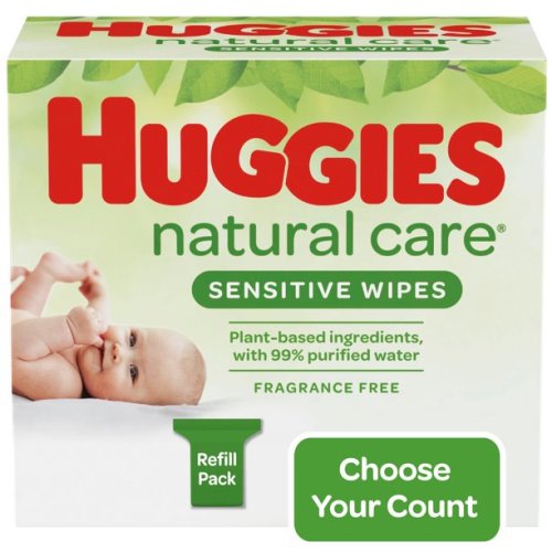 Huggies Natural Care Aloe Baby Wipes, Unscented, 3 Refill Packs (624 Total Wipes) - Huggies Natural Care Aloe Baby Wipes, Unscented, 3 Refill Packs (624 Total Wipes)