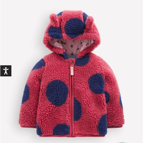 Novelty Cosy Borg Jacket - Ladybird | Boden USA