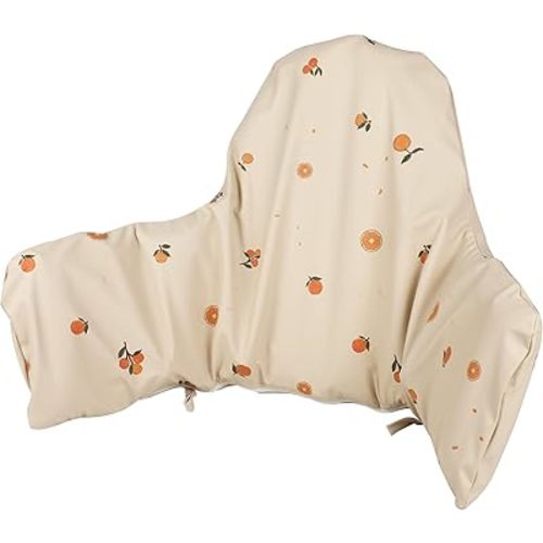 High Chair Cushion with Cover Pad for IKEA Antilop Babies Toddlers Inflatable & Reversible Built-in Inflatable Cushion Orange Sandy