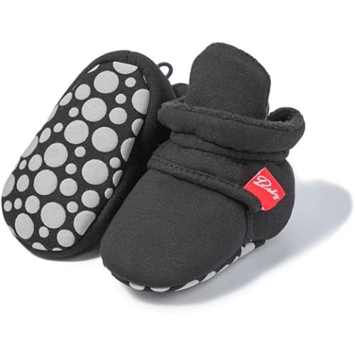 Meckior Newborn Infant Baby Girls Boys Warm Fleece Winter Booties First Walkers Slippers Shoes