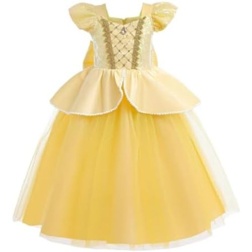 Dressy Daisy Toddler Little Girls Princess Fancy Dress Halloween Costume Birthday Party Gown with Accessories Size 2T to 10