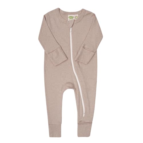 PARADE Organic Snuggle Soft Melange '2-Way' Zipper Romper