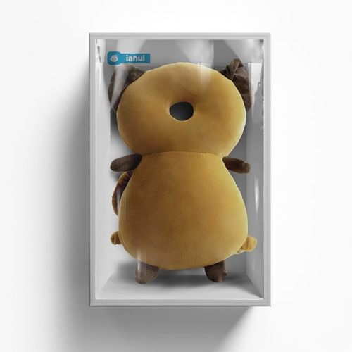 Baby Head Protector Backpack – Lightweight Adjustable Head Protection Harnesses for Toddlers – Prevent Injuries While Crawling and Walking – Soft Breathable Design with Secure Fit(red Panda)