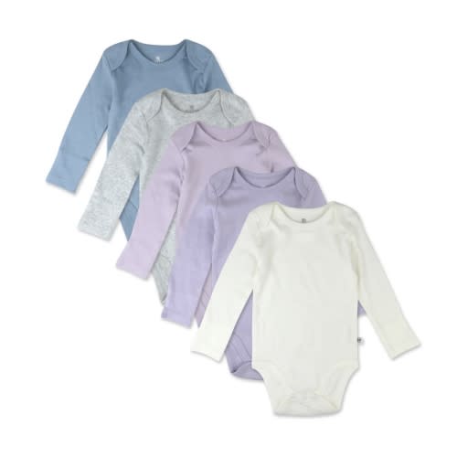 5-Pack Organic Cotton Long Sleeve Bodysuits | Honest Baby Clothing