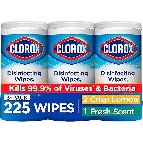 Clorox Disinfecting Wipes, 75 Count, Pack of 3