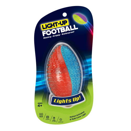 Best Brands Light up Toss Football, Ages 4 and up, Color May Vary