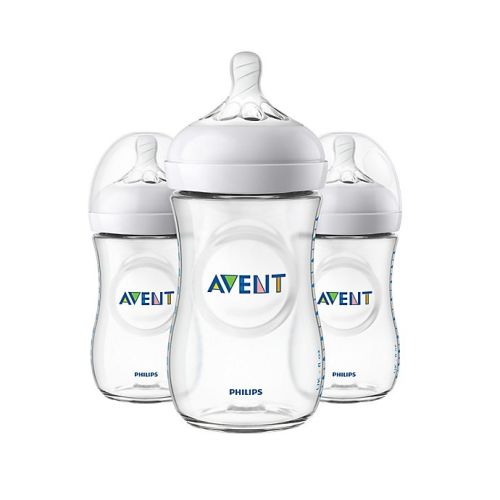 Philips Avent Avent Natural Baby Bottle With Natural Response Nipple - Slow Flow Nipple (3 Pack) - 9 oz