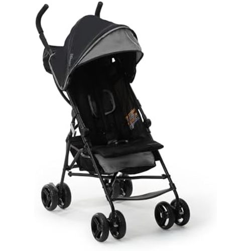 Summer Infant, 3D Mini Convenience Stroller Lightweight Stroller with Compact Fold MultiPosition Recline Canopy with Pop Out Sun Visor and More Umbrella Stroller for Travel and More, Gray
