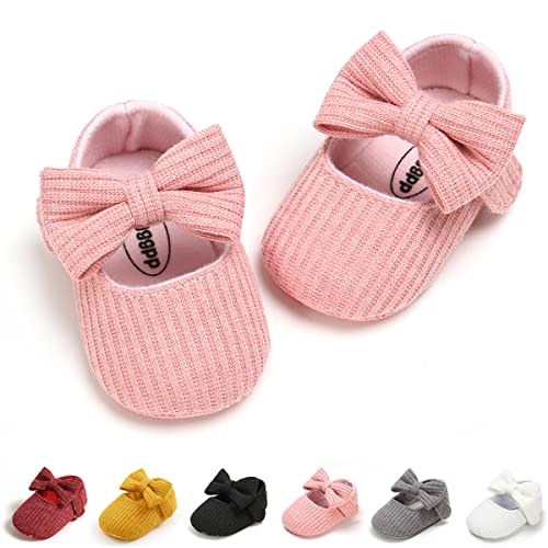 QWZban Baby Shoes Mary Jane Flats Non Slip Soft Sole Infant Toddler Sneakers First Walkers Party Christmas Dress Shoes