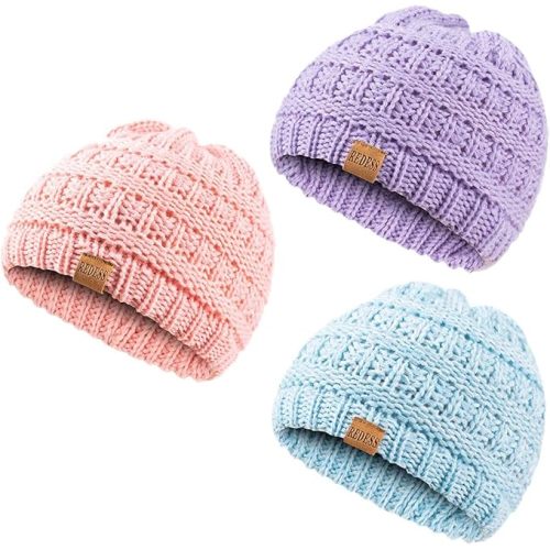 REDESS Baby Kids Winter Warm Hats, Infant Toddler Children Beanie Knit Cap Girls Boys