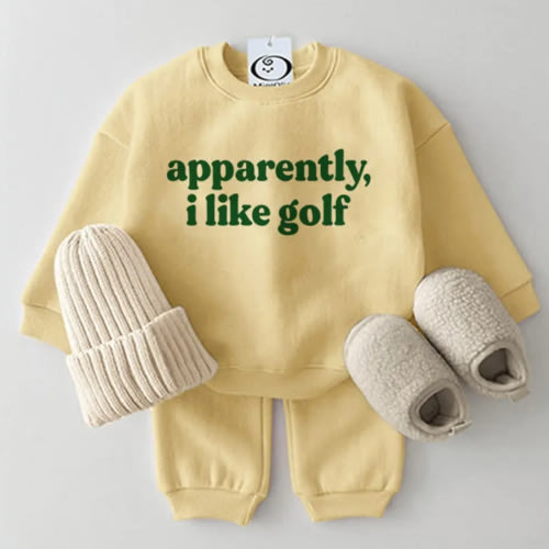 APPARENTLY I LIKE GOLF Baby 2-Piece Set

Yellow (0-3 Month)