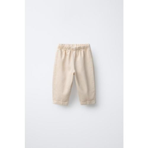 TWILL BAGGY PANTS - Mid-green | ZARA United States