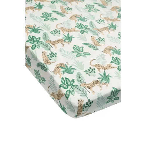 Loulou Lollipop Crib Sheet- Tropical Jungle
