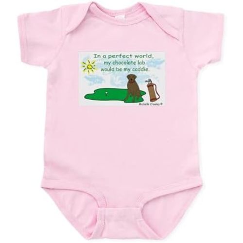 CafePress Chocolate lab Infant Bodysuit Cute Infant Bodysuit Baby Romper