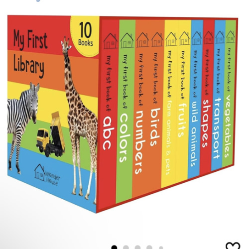 My First Library: Boxset of 10 Board Books for Kids