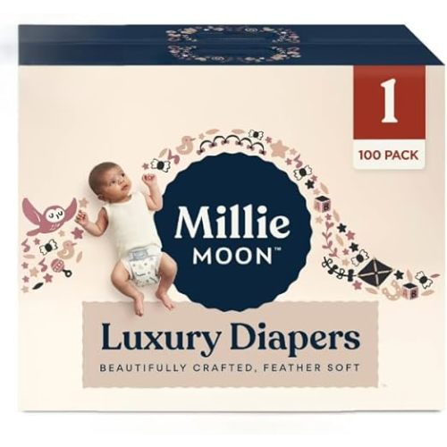 Millie Moon Luxury Diapers (1, 100, Count)