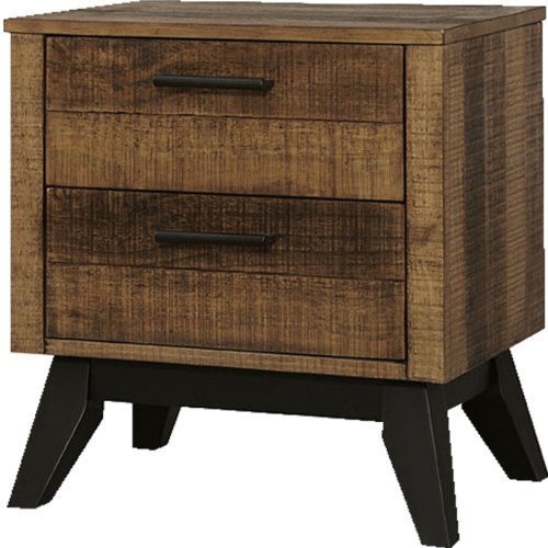 Westwood Design Urban Rustic 2 Drawer Nightstand in Brushed Wheat UR-NS-89072D-BWE