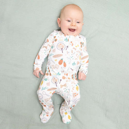 Pasta Lovers - 2 Way Zipper Footie