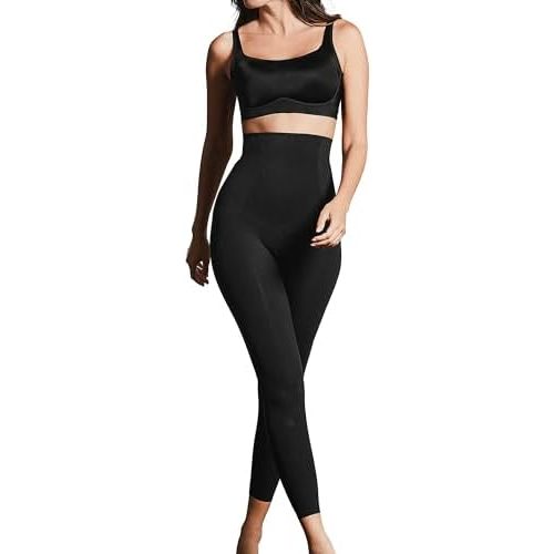 Leonisa High Waisted Compression Leggings for Women – Shapewear Gym Leggings