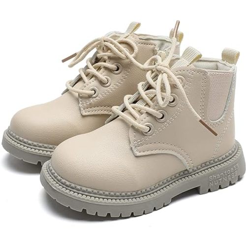 Komfyea Boys And Girls Lace Up Casual Outdoor Hiking Ankle Boots(Toddler/Little Kids)