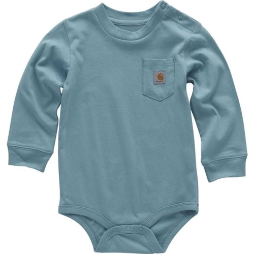 Carhartt Long-Sleeve Pocket Bodysuit (6m)